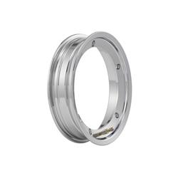 81053100 - SIP tubeless rim 2.10x10 ", Chrome for Vespa 50-125-150-200, Rally, PX, Sprint etc. (pre-assembled valve and nuts included)