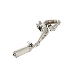 Racing exhaust RZ Mark One for Vespa 200 polished stainless steel