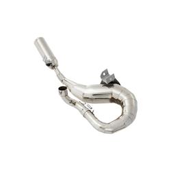 Racing exhaust RZ Mark One for Vespa 200 polished stainless steel