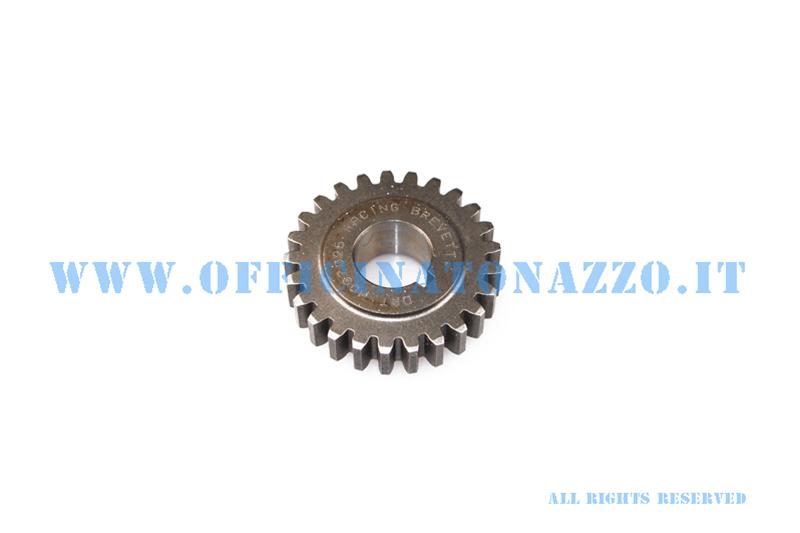 Pinion DRT Z 25 meshes with primary Z 72 (Ratio 2,88) straight teeth for Vespa 50 - Primavera - ET3