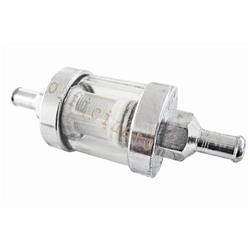 Reusable chrome fuel filter for Vespa (diam.6mm)