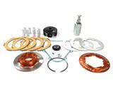Frizione completa Parmakit Challenger orange, 8 molle, 4 dischi sinterizzati, bilanciata per Vespa 50 - Primavera - ET3 - PK
