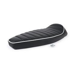 Selle -FASTBACK 2.0 -Vespa PX noir avec bord blanc