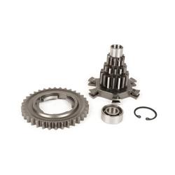 Multiple gear kit incl. 4th gear 34th gear -BENELLI type Drag Cluster- Vespa PX125, PX150, PX200, T5 125cc, Cosa, Rally - 12-13-17-17 teeth