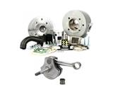 Kit Cilindro Vespa "Faro Basso" Pinasco, 160cc completo di Albero motore(26031001-25080903) per Vespa 125 VM/VN/ACMA/150