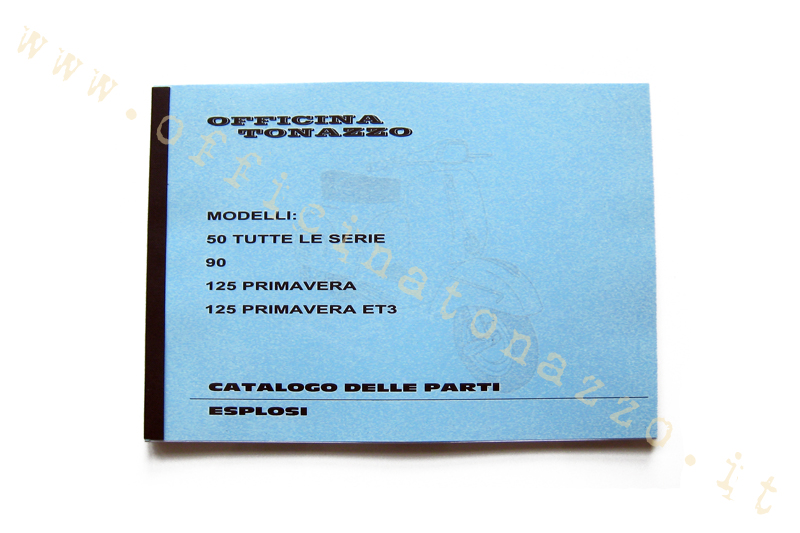 Catálogo de piezas Vespa 50, 90, Primavera, ET3