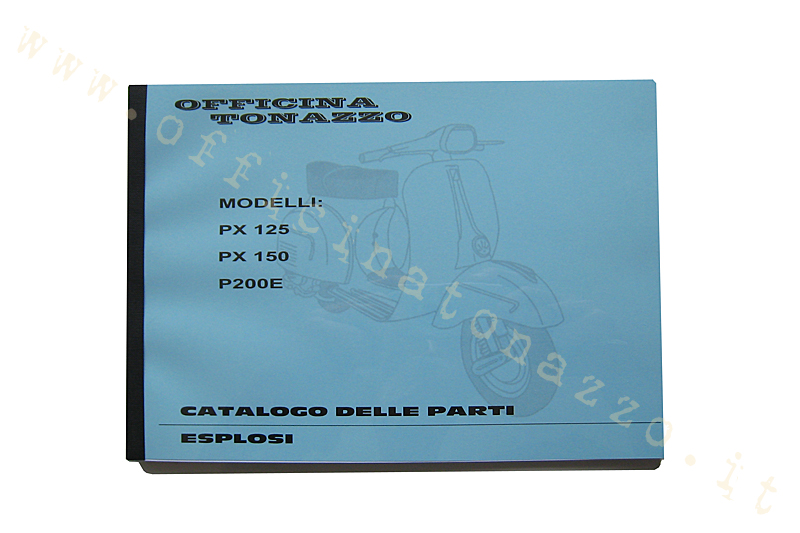 Catalogue de pièces Vespa PX125, PX150, P200E