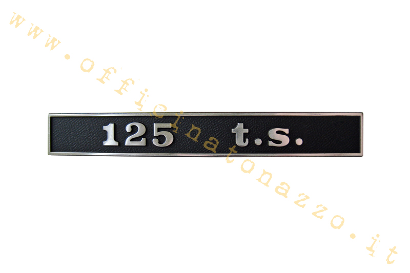 Placa trasera "125 TS"