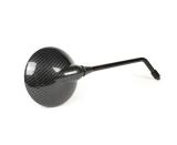 Specchietto retrovisore rotondo sinistro o destro Carbon Look per Vespa
