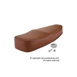 Brown Sport Wave saddle for Vespa 50, ET3, Primavera