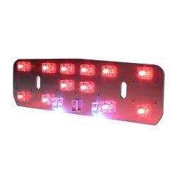 LED taillight- LAMBRETTA reflector only- LI (1st series, 2nd series, -1960), TV (1st series, 2nd series, -1960) - 12V