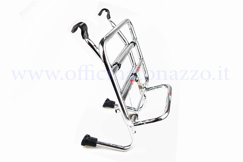 Portapacchi anteriore cromato Faco per Vespa PX - PE - LML - GT - GTR - GL - TS - GS - Rally - Sprint - Sprint Veloce - Super - VNB - VBB - VBA - 50 tutti i modelli - Primavera - ET3 - PK tutti i modelli