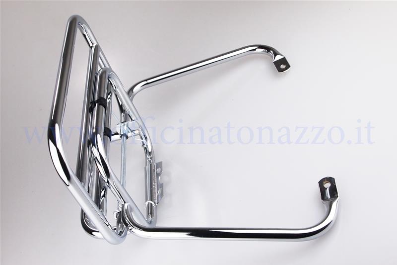 Rear rack Faco chromed with flap for Vespa GTS / GTS Super / GTV / GT 60 / GT / GT L 125-300ccm