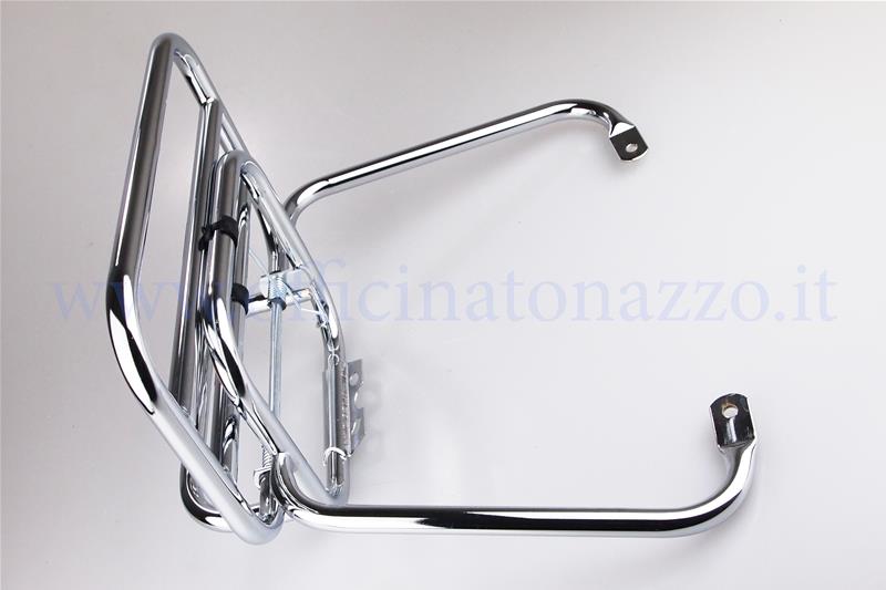 Parrilla trasera Faco cromada con solapa para Vespa GTS / GTS Super / GTV / GT 60 / GT / GT L 125-300ccm