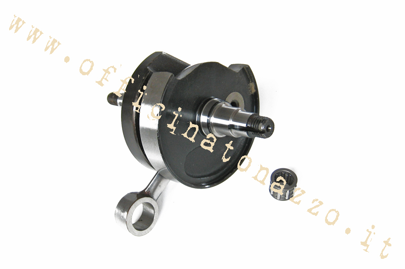 Albero motore Mazzucchelli per doppia alimentazione, corsa 43mm, cono 19mm, per Vespa 50