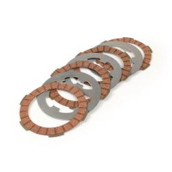 Clutch friction plate kit incl. steel discs -BGM PRO Superstrong Racing Red Vespa Smallframe type PK XL2- 4 coated discs