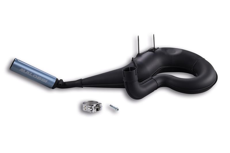POWER EXHAUST MUFFLER BLACK AND SOUND FOR Vespa PX 200