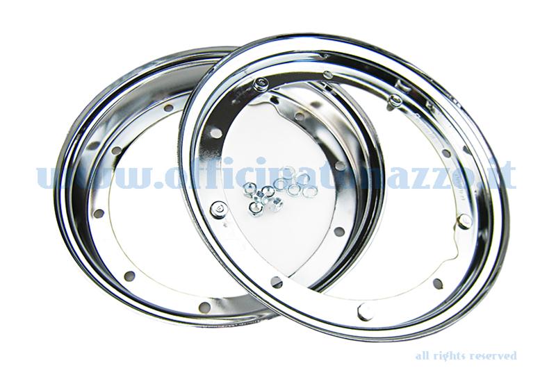 Círculo turns 3.00 / 3.50-10 "Chrome for all models of the Vespa