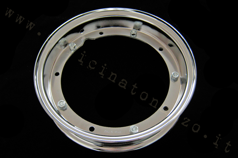 3.00 / 3.50-10 "chrome wheel rim for all Vespa models