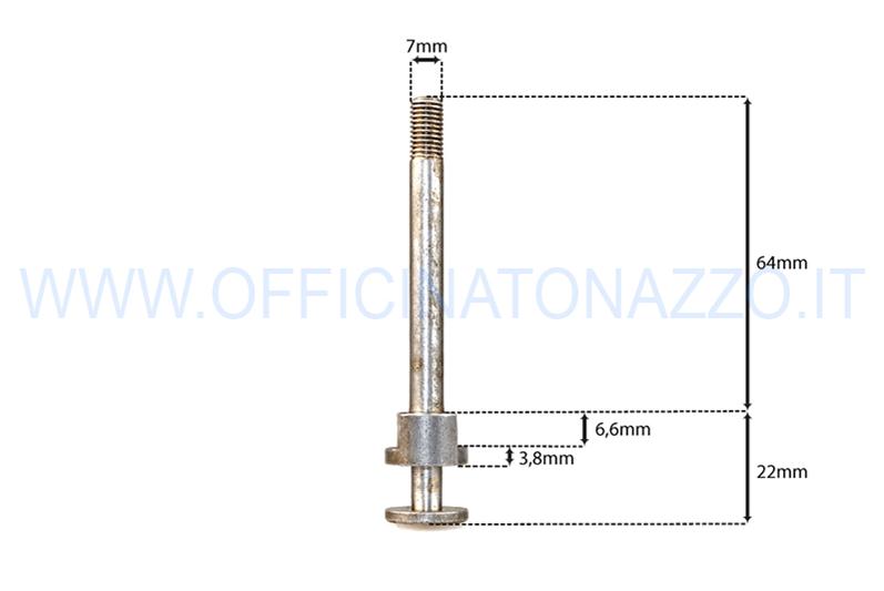 PM5030 - Stelo comando cambio 4 marce lungh. stelo 62mm per Vespa 150 1959 -1964   VNA - VBA