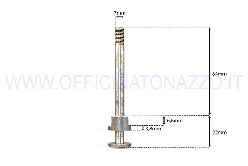 Potencia de cambio de marchas de 4 velocidades. Potencia de 62 mm para Vespa 150 1959-1964 VNA - VBA