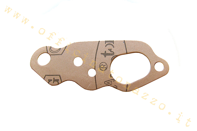 9200-RA - Guarnizione in carta base carter/vaschetta carburatore con miscelatore per Vespa Rally 200