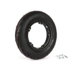 Kit de neumáticos y ruedas -BGM Sport, tubeless, Vespa- 3.50 - 10 pulgadas TL 59S (reforzado) - Llanta 2.10-10 negra