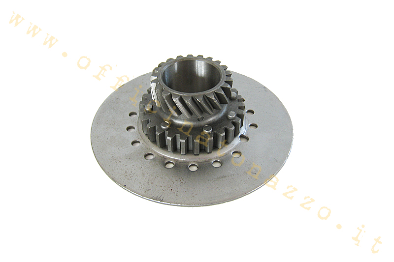 Pinion 21 meshes with primary Z Z67 - Z68 for 7 springs clutch Vespa - What