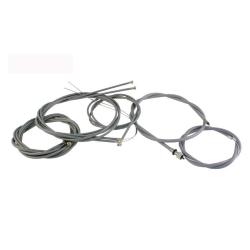 Gray cables / sheaths kit without internal self-lubricating sheath for Vespa 50 N - L - R - Special