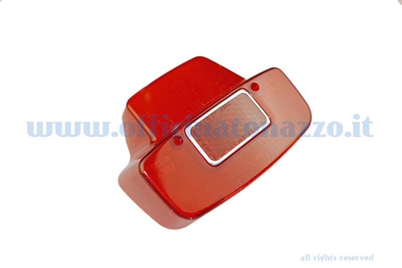 RP015 - Corps de feu arrière rouge avec logo Siem pour Vespa 125 VNB6T - 150 GL VLA1T - Sprint VLB1T> 025478 - 180SS VSC1T> 0018000 GTR