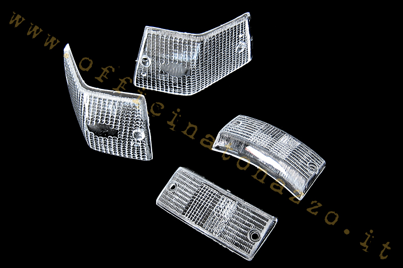 bt001 - Corpi luminosi indicatori di direzione anteriori e posteriori colore bianco per Vespa PX- PE- T5