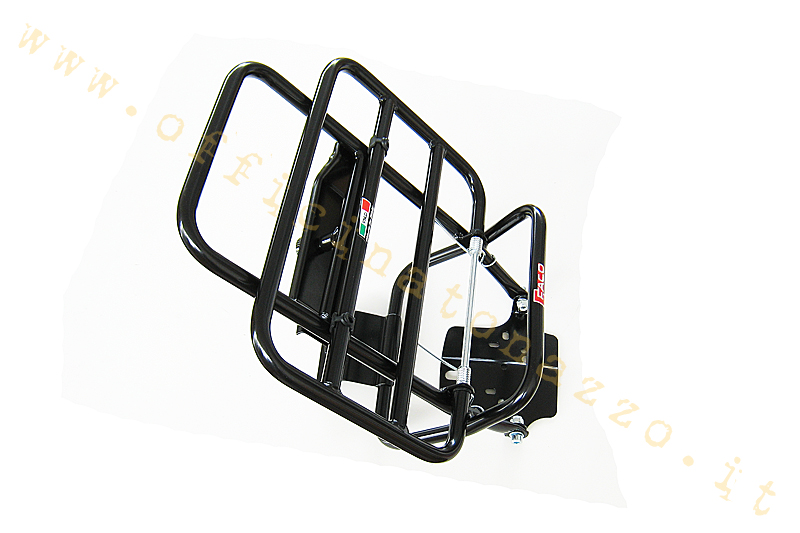 Rear rack Black Phaco with wheels for Vespa 50 - ET3