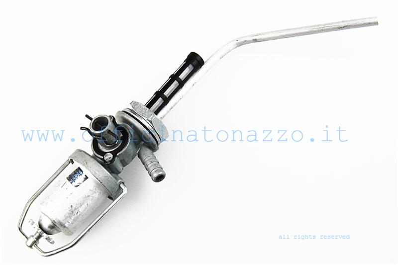 Rubinetto serbatoio con bicchierino in ferro per Vespa  125 VNB1T>6T - Super  - GT- GTR - 150  VBA1T - VBB1T>2T - GL - Super - Sprint - Sprint Veloce 125 VNB1t>6T
