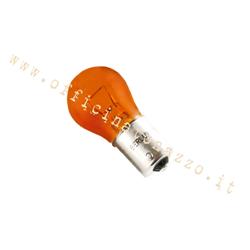 Lampe pour raccord à baïonnette Vespa, sphère 12V - 21W orange avec chevilles décalées