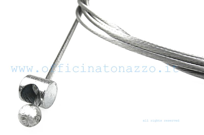 Transmission wire with removable barrel for Vespa