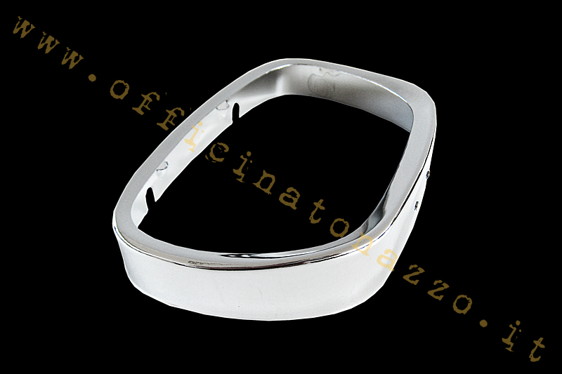 GF801 - Chrome headlight frame with trapezoidal Siem brand for Vespa 125 GT- 150 Sprint - GL VLA1T- 180SS VSC1T