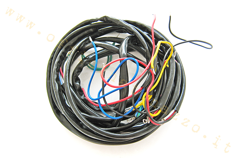 Complete electrical system of connectors for Vespa PK50 S with arrows