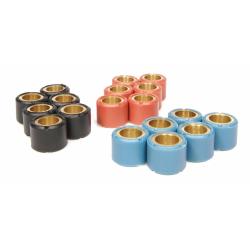 Rulli variatori RMS 6,3g, 17x12 mm per MORINI 50cc 2-Tempi AC/LC, 6 pz, per variatore sportivo HEBO