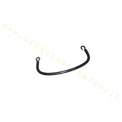 Straight rear handle with eyelets distance 18cm black for Vespa solo seat