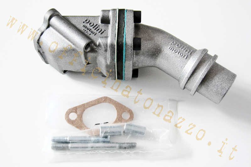 Collettore aspirazione Polini lamellare 24mm attacco a 2 fori innesto rigido per Vespa 50 - Primavera - ET3