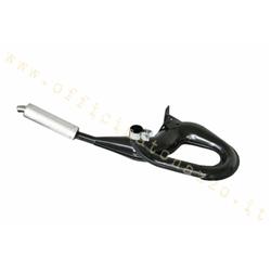 Muffler to Simonini black expansion with aluminum silencer for Vespa px 125-150