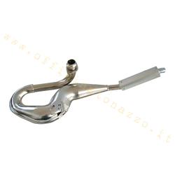 Expansion Exhaust Simonini chrome with aluminum silencer for Vespa T5