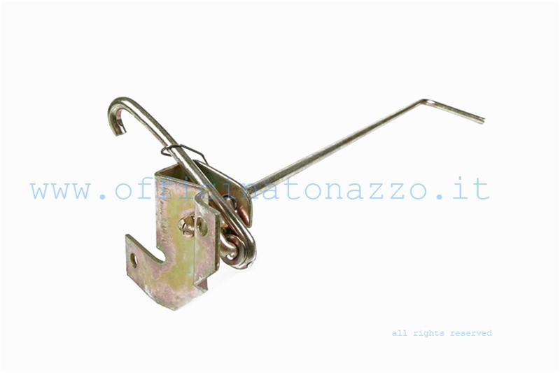 244093 - Complete left hood locking lever for Vespa PX Arcobaleno (Original Piaggio Ref. 24409300)