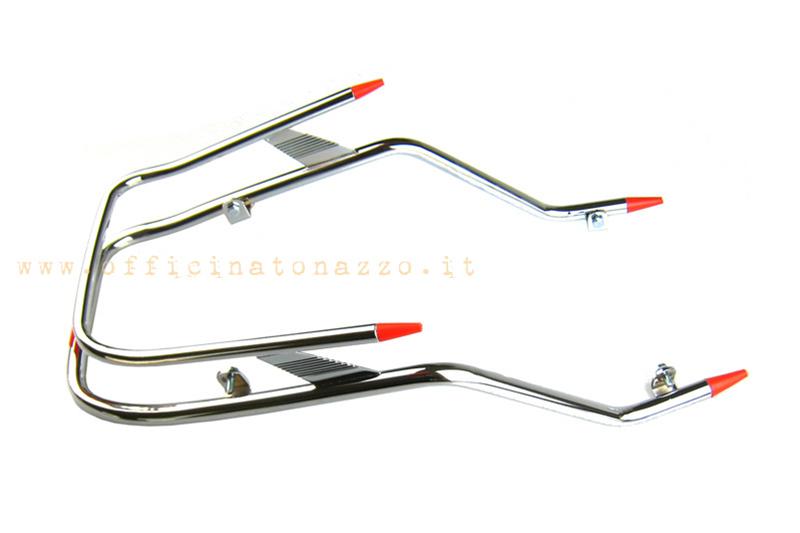 CU43 / R - Paragolpes de doble tubo rojo para Vespa PX Arcobaleno - LML