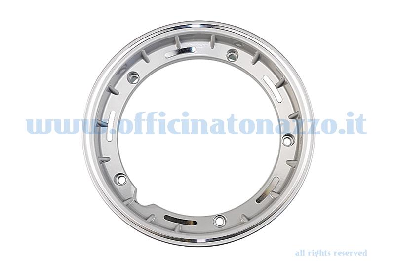 5620 - Tubeless alloy rim 2.50x10 "metallic gray for Vespa Cosa and adaptable to Vespa PX (valve and nuts included)