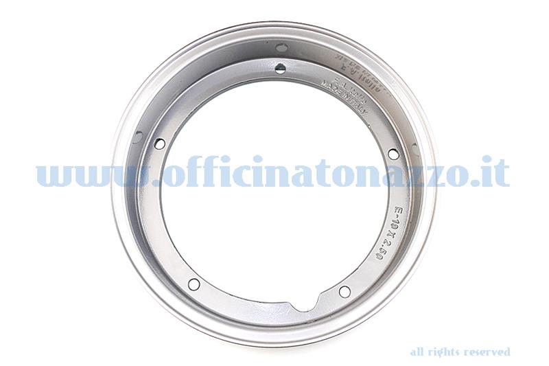 5620 - Tubeless alloy rim 2.50x10 "metallic gray for Vespa Cosa and adaptable to Vespa PX (valve and nuts included)