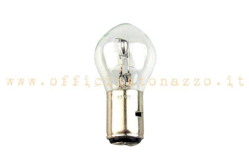 Lámpara Vespa de bayoneta, esfera doble luz 6V - 25 / 25W