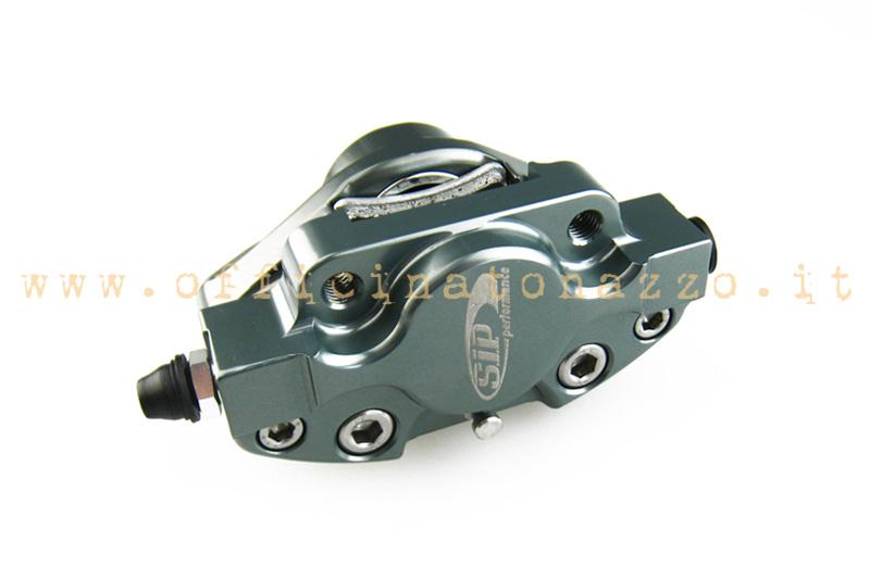 Large gray disc brake caliper for Vespa PX (including pads)