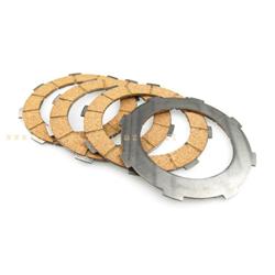 4 clutch discs Cork model with 8 springs for Vespa PX Millenium - What