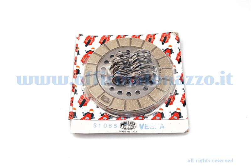 Frizione 3 dischi in sughero Surflex con dischi intermedi e 6 molle per Vespa GS150 VS1-2-3-4